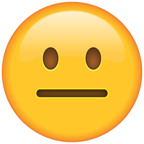 neutral face emoji