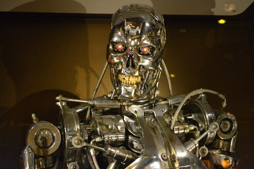 The T-800 Terminator skeleton 