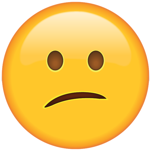 so confused face emoji