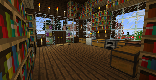 Interior of the Collier Compound in Minecraft