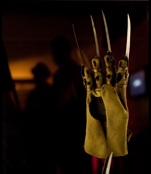 Closeup of Freddy Krueger's glove