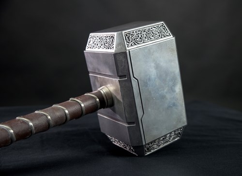 Thor's hammer prop at MoPOP