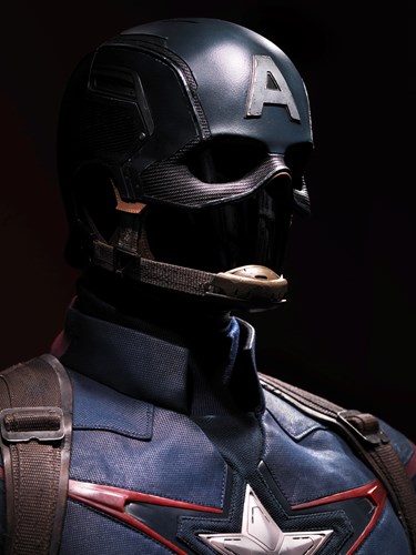 Captain America costume close up
